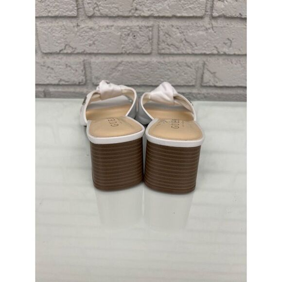 Guess Women White Outdo Knotted Sandals Size 8M - Picture 5 of 12